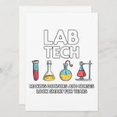 Lab Tech Laboratory Feestdagenkaart (Voorkant / Achterkant)
