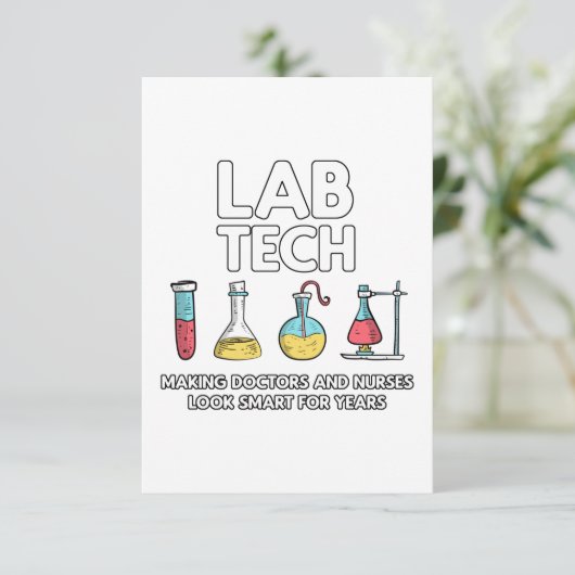 Lab Tech Laboratory Kaart (Staand voorkant)