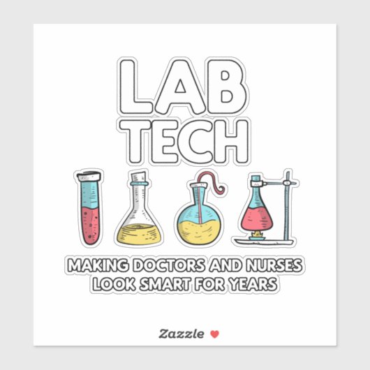 Lab Tech Laboratory Sticker (Vel)