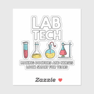 Lab Tech Laboratory Sticker