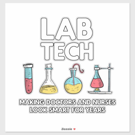 Lab Tech Laboratory Sticker (Vel)