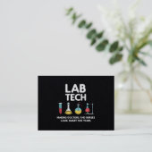 Lab Tech Laboratory Visitekaartje (Staand voorkant)