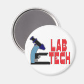 LAB TECH MET MICROSCOPE MAGNEET (Voorkant / Achterkant)