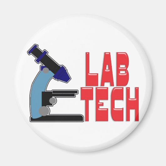 LAB TECH MET MICROSCOPE MAGNEET (Voorkant)