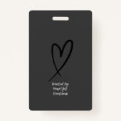 Lab-tech-naambadge Badge (Achterkant)