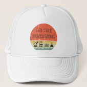 Lab tech professionele  zonsondergang retro trucker pet (Voorkant)