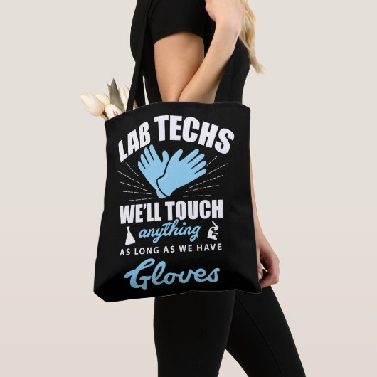 Lab Technician Funny Laboratory Week Lab Tech Draagtas (Dichtbij)