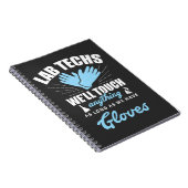 Lab Technicien Funny Laboratory Week Lab Tech Notitieboek (Rechterzijde)