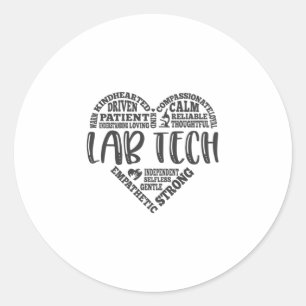 Lab-technicus, Lab-technicus, Phlebotomist Ronde Sticker