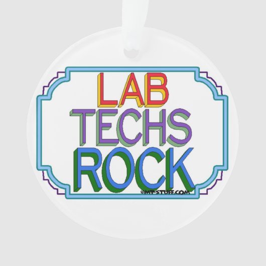 Lab Techs Rock Ornament (voorkant)