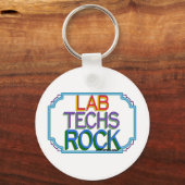 Lab Techs Rock Sleutelhanger (Voorkant)