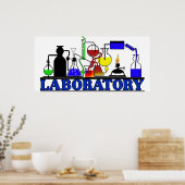 LAB WARE LABORATOORY GLASSWARE SETUP POSTER (Keuken)