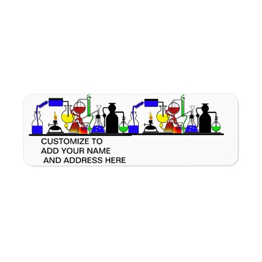 LAB WARE - STICKERS VAN RETOURADRES (Voorkant)