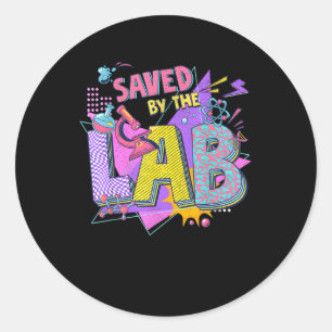 Lab Week 2023, opgeslagen door het laboratorium vo Ronde Sticker