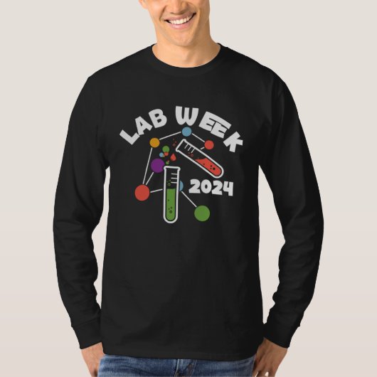 Lab Week 2024 Laboratory workers Technologist Fan T-shirt (Voorkant)