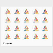 Lab Week 2024 Medische Lab Tech Ronde Sticker (Vel)