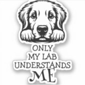 Lab Zwart-wit begrijpt me thema Sticker (Voorkant)