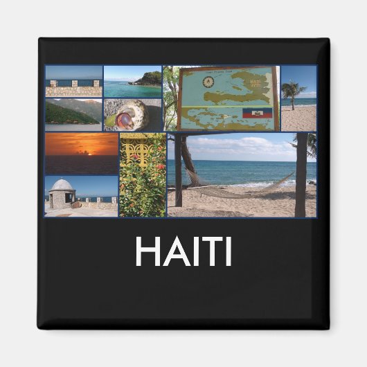 Labadee, Haiti square magnet Magneet (Voorkant)