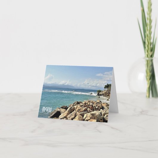 Labadie Seascape No. 2 Cartes Monogrammes (Devant)