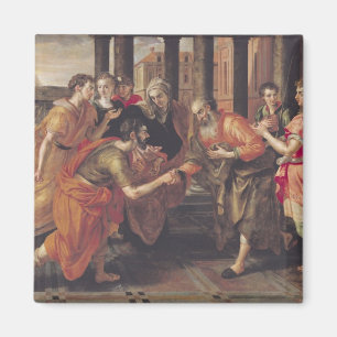 Laban Presenting Eliezer aan zijn vader, 1562 Magneet