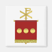 Labarum avec aimant Chi Rho (Devant)