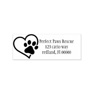 label 2 van het hartzakje rubberstempel