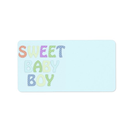Label Adres baby (Voorkant)