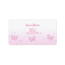 Label Adres - Vlinder