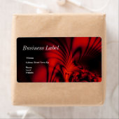 Label Adres Zakelijk Abstract Rood Zwart (Insitu)