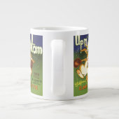  label Art boxing Rabbit, boven op Atom Carrots Jumbo Mok (Achterkant)