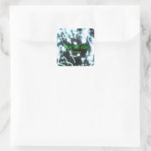 label blauwe neon glow stick party sticker (Tas)