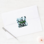 label blauwe neon glow stick party sticker (Envelop)