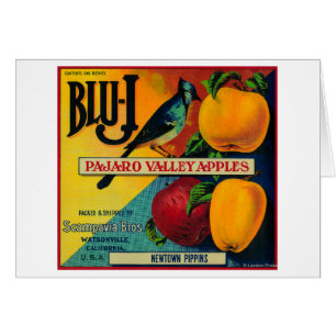 Label Blu-J Apple Crate Watsonville, CA