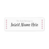 Label Boeknaam (Voorkant)