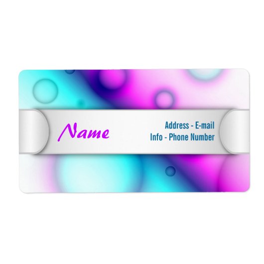 Label Bubbles Abstracte achtergrond (Voorkant)