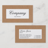 Label centrum - kartonnen doos Textuur (Voorkant / Achterkant)