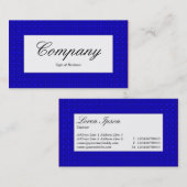 Label centrum - structuur met blauwe structuur (Voorkant / Achterkant)