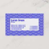 Label centrum - visschaal - blauw en wit (Achterkant)