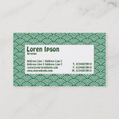 Label centrum - visschaal - groen en wit (Achterkant)