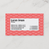 Label centrum - visschaal - rood en wit (Achterkant)