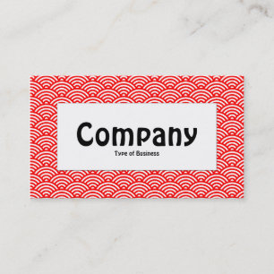 Label centrum - visschaal - rood en wit