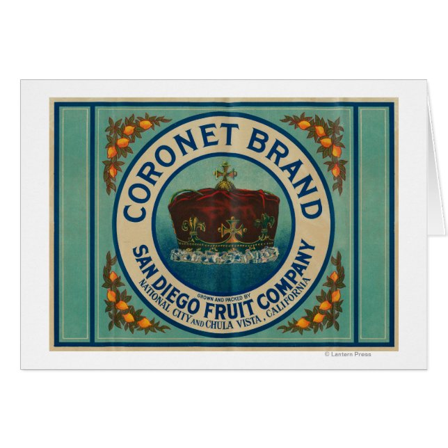 Label Citron Coronet Chula Vista, CA (Devant horizontal)
