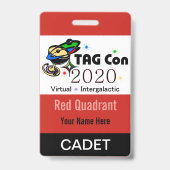 LABEL CON 2020 - Rood kwadrant - Cadet Badge (Achterkant)