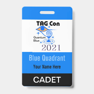LABEL Con 2021 - Blue Quadrant - Cadet Badge