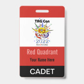 LABEL Con 2022 - Rood kwadrant - Kadetbadge Badge (Back)