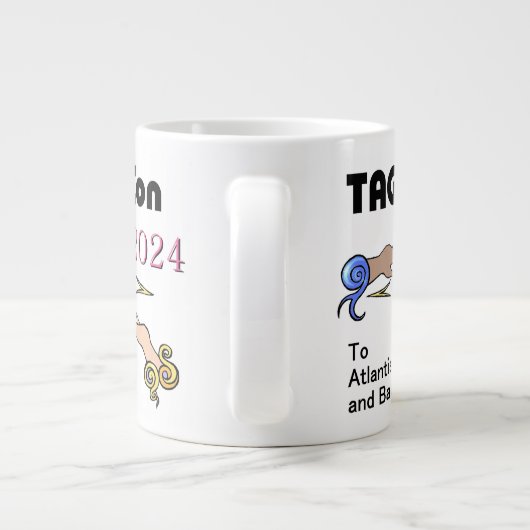 LABEL CON 2024 Naar Atlantis en Terug - Jumbo Mok (Achterkant)