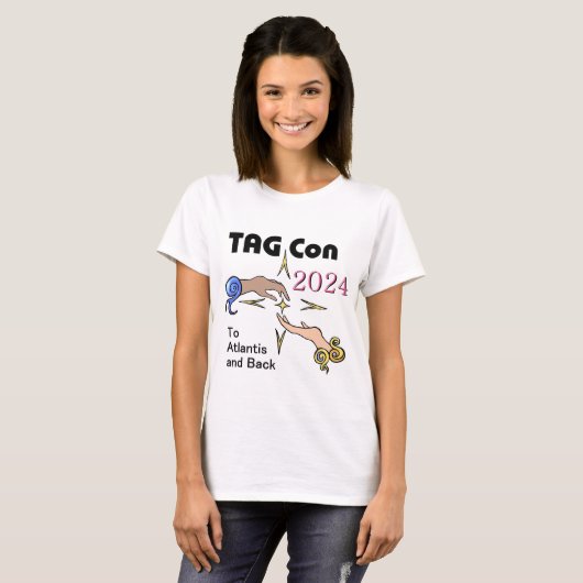 LABEL Con 2024 naar Atlantis en terug T-shirt (Voorkant volledig)