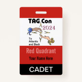 LABEL CON 2024 - Rood kwadrant - Cadet Badge (Voorkant)