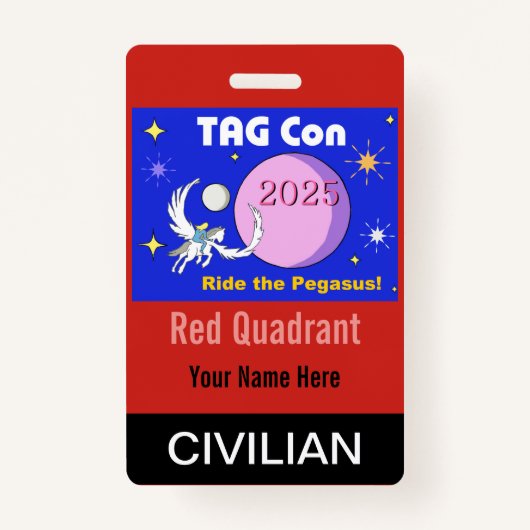 LABEL Con 2025 - Rode Kwadrant - Burgerbadge Badge (Achterkant)