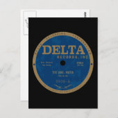 label Delta Records Briefkaart (Voorkant / Achterkant)